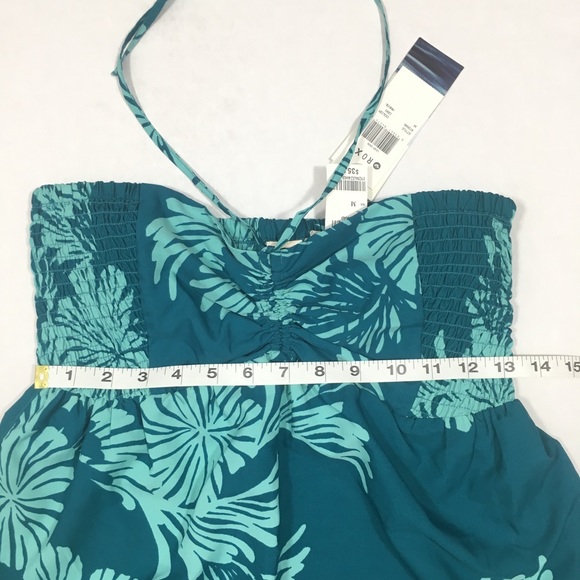 Roxy Tube Top Size Medium Leaf pattern Tropical - Picture 5 of 7